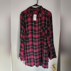 Torrid long sleeve flannel shirt